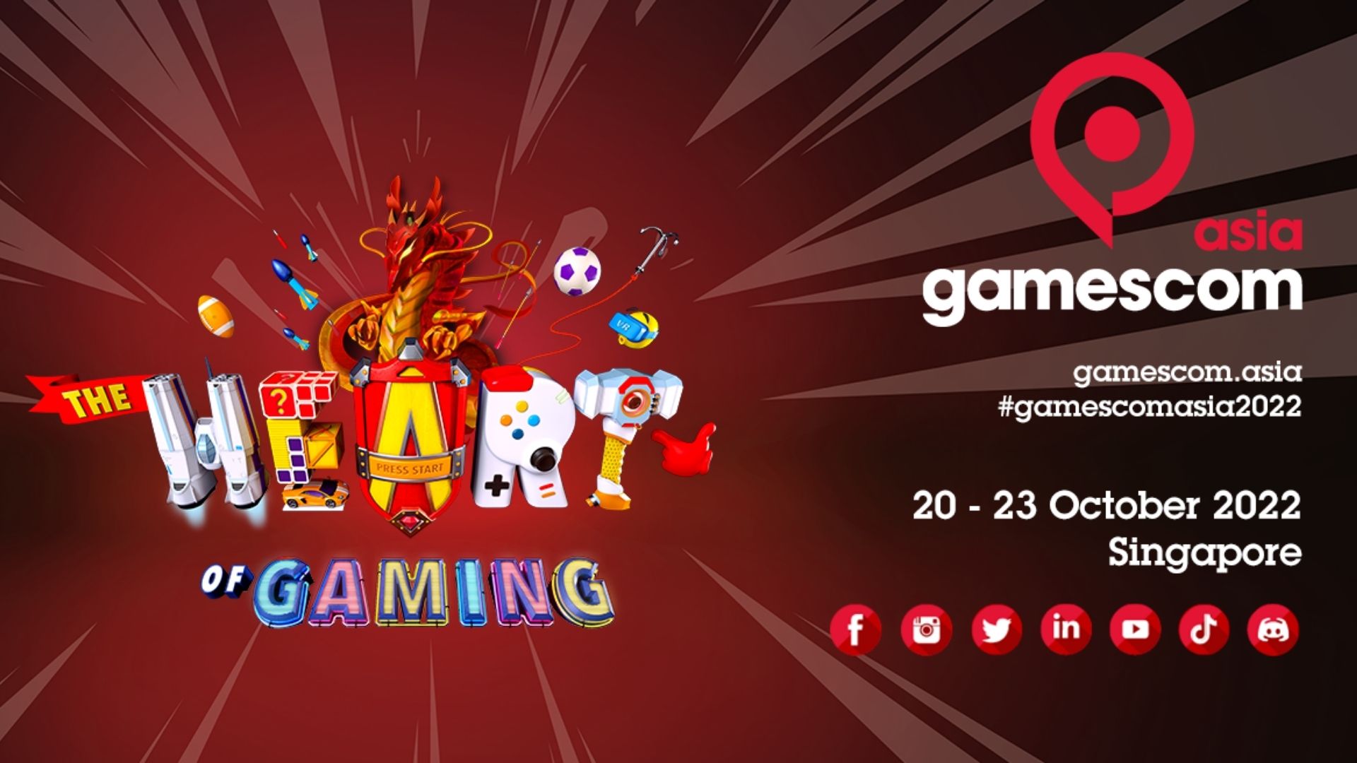 ประกาศวันจัดงาน Gamescom Asia 20-23 ตุลาคมนี้