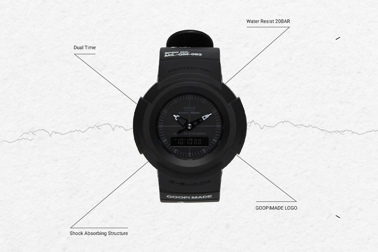 GOOPiMADE จับมือ G-SHOCK เปิดตัวนาฬิกา "Without APEX" AW-500BBGO