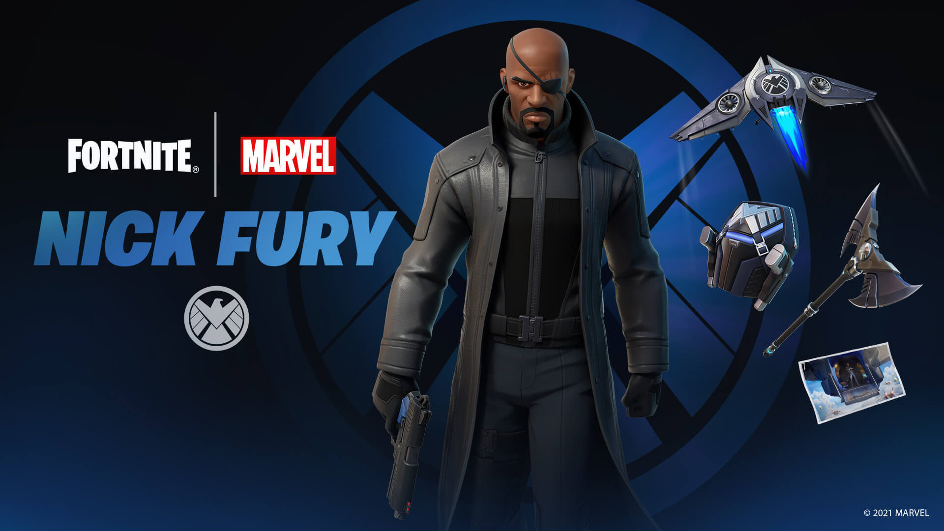 Nick Fury จากครอสโอเวอร์ 'Fortnite' x Marvel อีกหนึ่งฮีโร่จากจักรวาลมาร์เวลเตรียมเข้าสู่เกมแล้ว