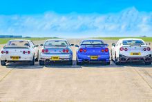 จะเป็นอย่างไรเมื่อจับ Nissan GT-R แต่ละเจน ทั้ง R32, R33, R34 และ R35 มาวัดกันในทางตรง!